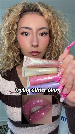 #lipgloss #glitter #lipcombo #makeup #glittermakeup @r.e.m. beauty | rem beauty