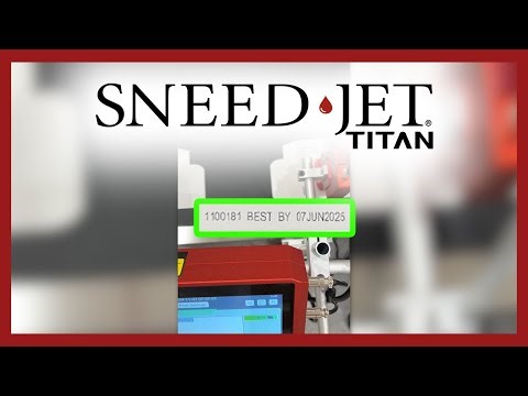SNEED-JET® Titan Printing Date and Lot Codes on Flattened Boxes