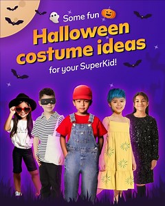 Here are some SPOOK-tacular costume ideas for your SuperKids! 👻🎃 Let your kids dive into character at the Monsterrific Halloween Costume Contest for a chance to win PHP 5,000! Download the SM Malls Online app for your SuperKids’ Halloween fits and check out the official Facebook page of your nearest SM mall for more details 📲 What boo-tiful costumes are your SuperKids wearing this year? Let us know down below! 👻 See you there! #SuperKidsMonthAtSM2024 #GetHypedAtSM #EverythingsHereAtSM | SM S