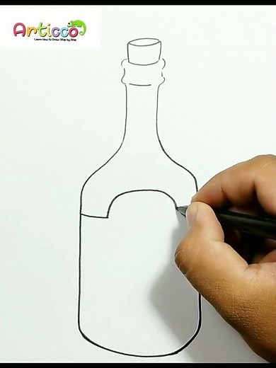DRAWING REALISTIC WINE BOTTLE