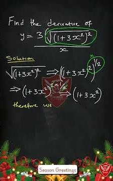 This Differentiation Question look complex, but when simplify, it's actually simple #chananacademy