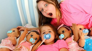 3.1M views · 31K reactions | Ruby helps Babies! Kids Pretend Play with Baby Dolls feeding and morning routine video | RubyandBonnie TV | Facebook