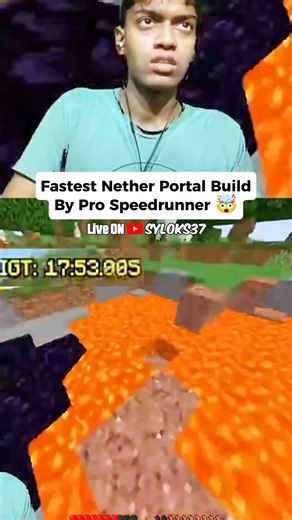 Fastest Nether Portal Build 🤯