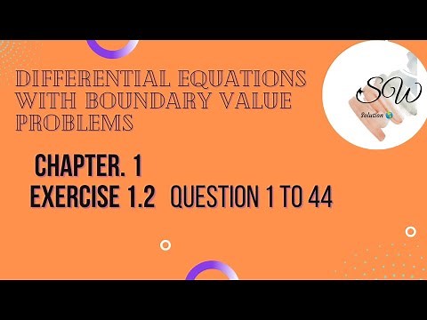 DIFFERENTIAL\rEQUATIONS\rwith Boundary-Value Problems by G. ZILL\rand MR. CULLEN, Chapter 1,Exe 1.2