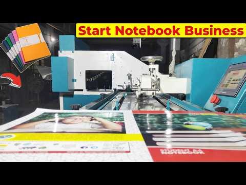 Full Automatic Notebook Making Machine 😍👌 | Notebook Making Machine Price | Notebook Business