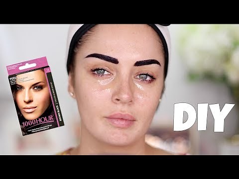 TINTING MY OWN LASHES & BROWS - DIY Eyelash & Eyebrow Dye Review