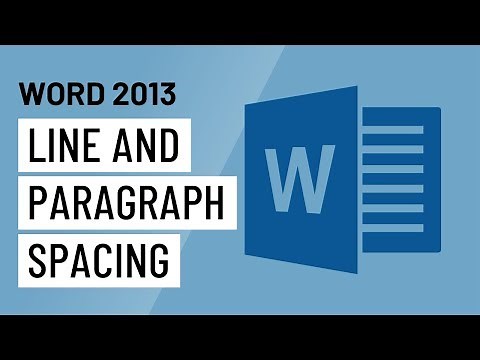 Word 2013: Line and Paragraph Spacing