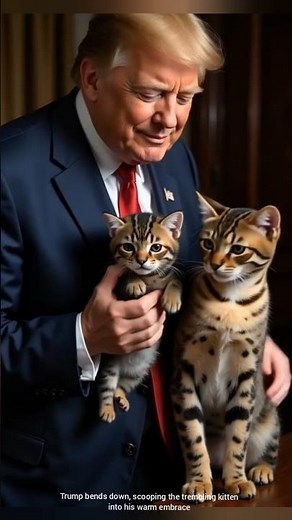 “Trump’s Savannah Cat Adopts a Kitten — The Bond That Melted Millions of Hearts🐈