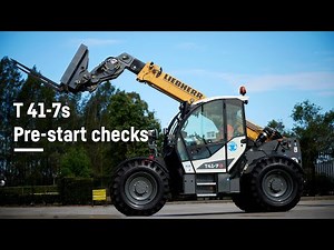 Liebherr telehandler - Pre-start checks| Liebherr