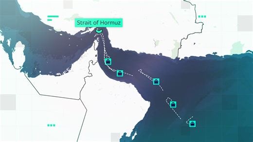 Sky's Data and Forensics team has been monitoring shipping in the Strait of Hormuz - a vital waterway for Iran and other oil producers.