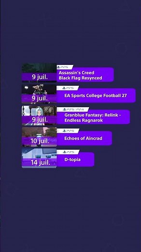 Voici les sorties du mois sur PlayStation. À quoi allez-vous jouer en juillet ?