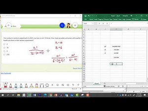 Calculate Binomial Coefficient Using Excel