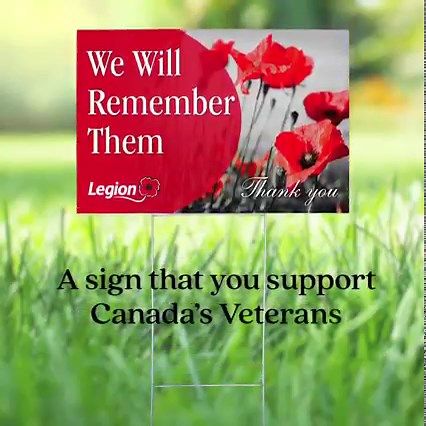 4.6K views · 9.2K reactions | Post this sign on your lawn to help remember our Veterans and remind everyone of their sacrifice. | The Royal Canadian Legion - National Headquarters | Facebook
