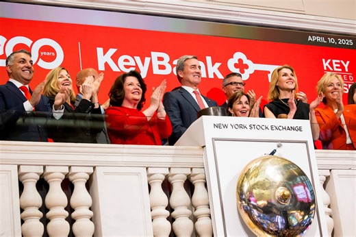 KeyBank officials mark 200th anniversary by ringing closing bell at New York Stock Exchange