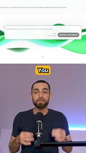 3.9K views · 70 reactions | Create sound effects from simple text prompts with the new feature from ElevenLabs #ai #aitools #elevenlabs #soundeffects #texttosoundeffects ElevenLabs | AI Savvy | Facebook