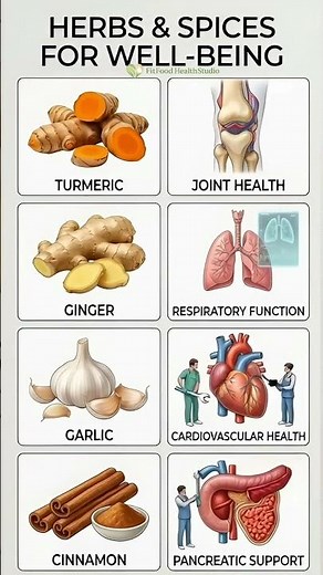 Best Herbs &Spices for Health 🌿| Natural Remedies for Joints,Heart& Lungs#homeremedies#healthyeating