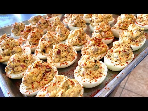 Worlds Best Smoked Deviled Eggs