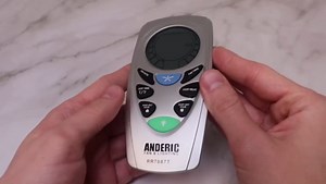 Anderic UC7087T with Reverse Key for Hampton Bay Ceiling Fans - FCCID: CHQ7087T - RR7087TR - Silver
