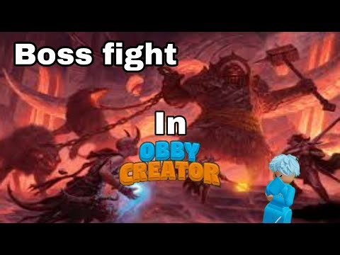 How to make a boss fight in obby creator