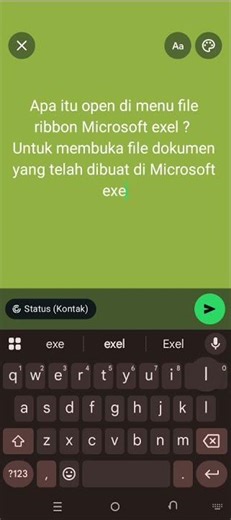 open di dimenu file RIBBON . MICROSOFT EXEL