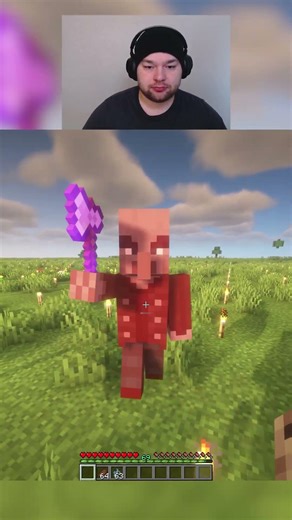 Killing an vindicator unarmed in minecraft day 121 #shorts #viralshorts