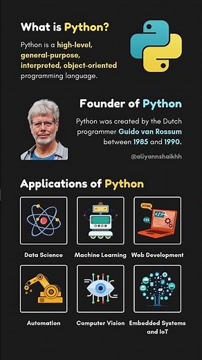 What is Python? #programming #coding #code #pythonprogramming #computerscience #shorts #trending
