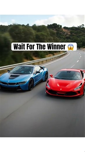 BMW vs Ferrari – Don’t Blink 😱🔥 #BMWvsFerrari #SupercarRace #TopSpeed #carshorts #FastCars #short
