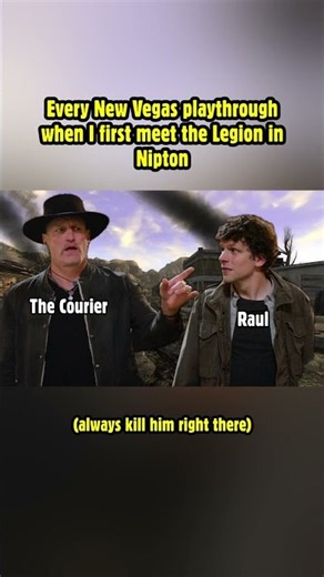 Every New Vegas playthrough when I first meet the Legion in Nipton! #fallout