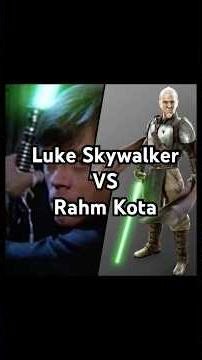 Star Wars Epic Duels 2 Luke Skywalker (ROTJ) vs Rahm Kota (Force Unleashed) #starwars #duel #jedi