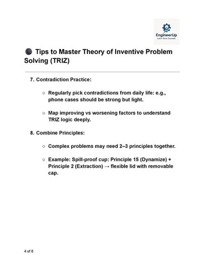48 - Tips to Master Theory of Inventive Problem Solving TRIZ