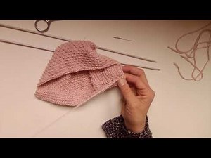 Two-needle tutorial: "Charlotte" baby bonnet
