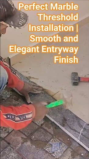 Perfect Marble Threshold Installation | Smooth and Elegant Entryway Finish