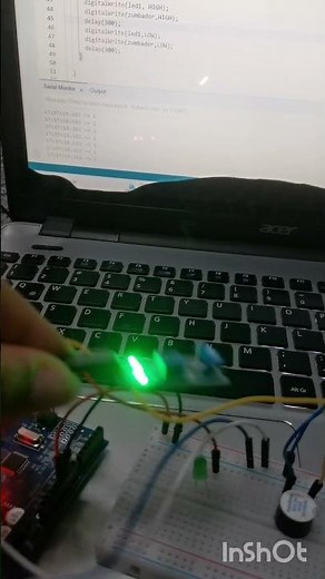 Sensor de vibración con un led y un zumbador (arduino)