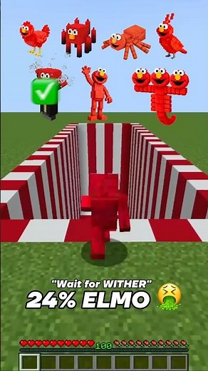 ELMO in Minecraft 😳🤣 #minecraft