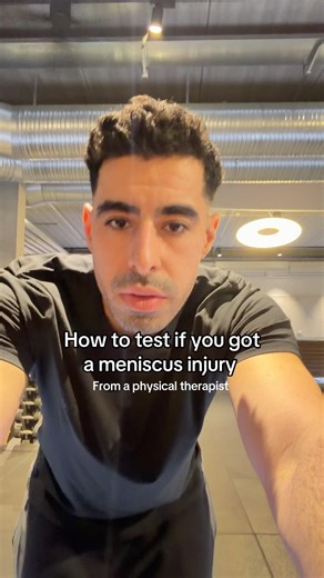 MENISCUS TEST at home #meniscustear #meniscusinjury #physicaltherapy