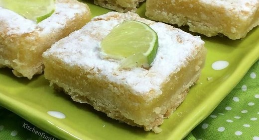 Key Lime Bars - Gooey Lime Bars with a Shortbread Crust - Perfect for Summer.