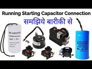 Coil type relay overload start with running capacitor connection, How to connection relay overload?