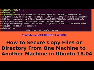 How to Secure Copy Files or Directory From One Machine to Another Machine(Ubuntu 18.04) Terminal