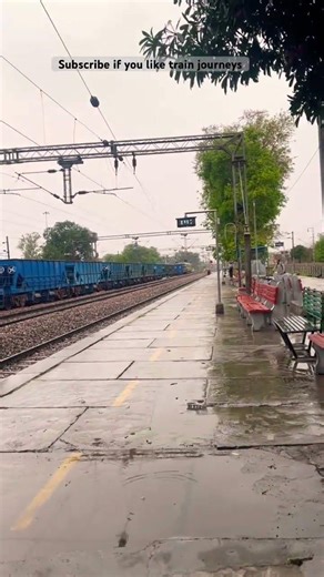 Rajpura railway station beautiful weather and rain in punjab #love #nature #railway #train #journey