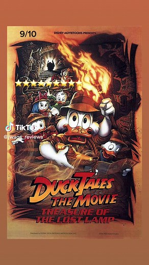 “DuckTales The Movie: Treasure of the Lost Lamp” (1990, G) Walt Disney Pictures, Disney MovieToons 9/10 ⭐️⭐️⭐️⭐️⭐️⭐️⭐️⭐️⭐️ Directed by: Bob Hatchcock Written by: Alan Burnett Re reviewed and rewatched! “Life is like a Hurricane here in duckberg” “What does the junior woodchuck guidebook say about booby traps?” Funny, witty and simple the DuckTales franchise knows how to have a good time. The movie has a good sense of adventure and the voice cast is still great. Launchpad is still my favorite and