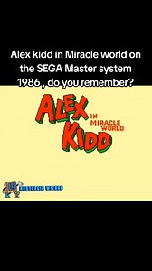 Alex kidd in Miracle world on the SEGA Master system 1986 , do you remember? #alexkidd #sega #mastersystem #retrogame #doyouremember #miracleworld #gaming #childhoodmemories #childhood #retro #vintage #80skid #80sthrowback | Nostalgia Wizard