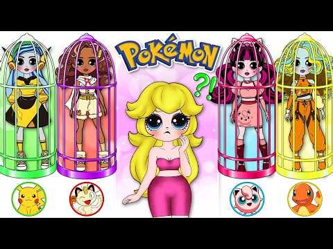Peach Princess and Monster High into Pokemon GO | Paper DIY