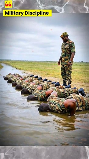 “DOWN!!!” 😱 Soldiers Bury Heads in Muddy Water… Then This Happened! 💪 #militarydiscipline #military
