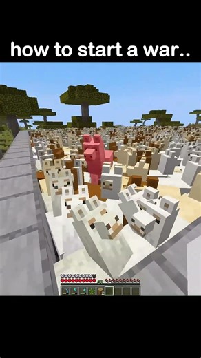 How To Start a War in Minecraft #minecraft #shorts