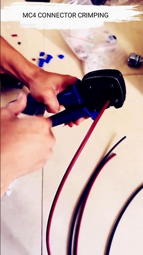 "DIY MC4 Connector Installation | Step-by-Step Crimping Demonstration" #viralvideo #solartips