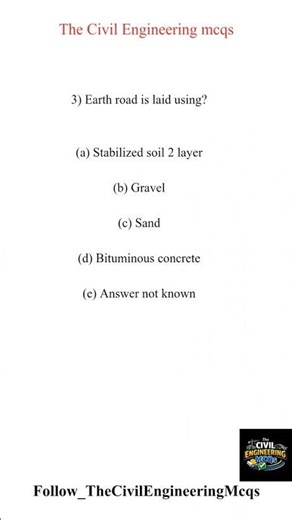 Highway Engineering MCQs | SSC JE | RRB JE