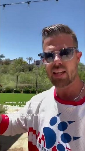 How to hang string lights ✨professionally✨ #stringlights #outdoorlighting #shorts #backyard