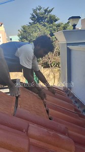 Monier Roof Tile Work #fofrajan #friendsoffabricaon #woodwork #ceramics #jaali #chennai #steel #ceramictiles #welding #rafters | Rajan Rajan