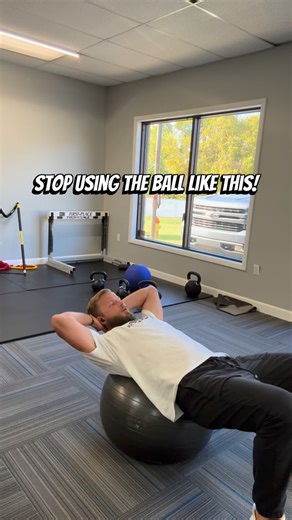 The stability, or exercise ball can be fun and an effective exercise if used to its potential. Challenge yourself with more than 100 crunches on the ball. Start practicing these today Did you see an exercise you’ve never seen before? #performancept #strengthandconditioning #athleticperformance #gupt #builtsolid #workinprogress #physicaltherapy #coreTRAINING | Ground Up Physical Therapy