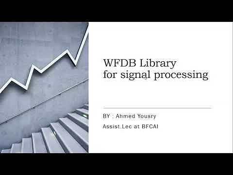 2. WFDB Library for signal processing in python عربى